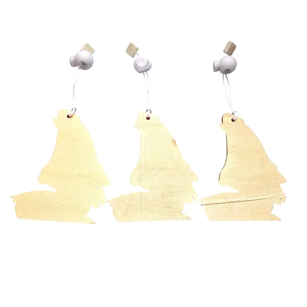 NWOT The Nightmare Before Christmas Ornaments Set of 6 Wooden‎ Ornaments
